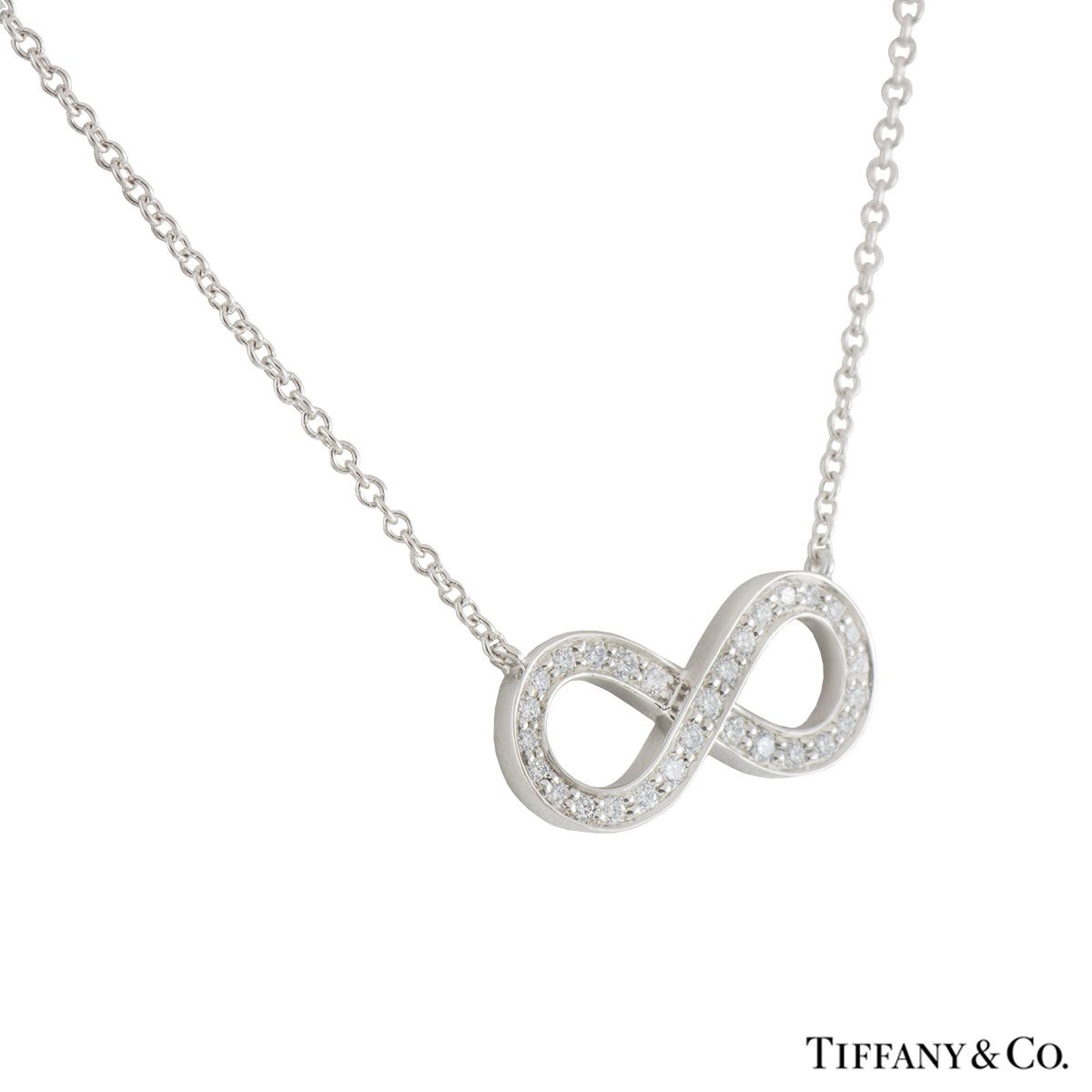 tiffany diamond infinity necklace